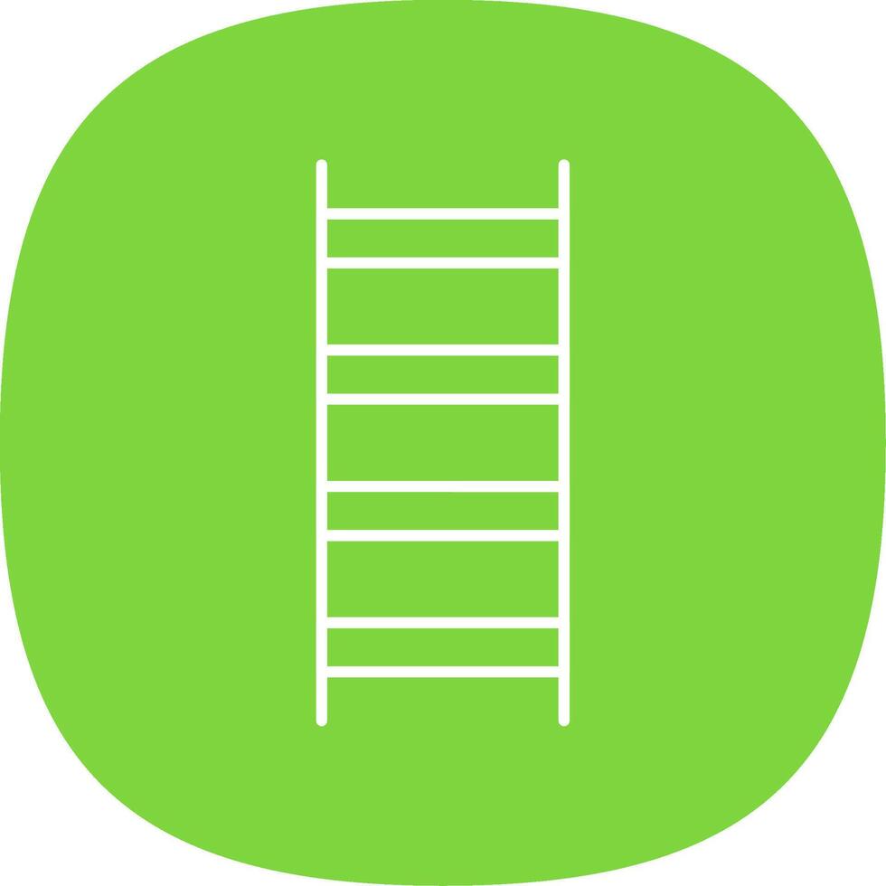 Ladder Line Curve Icon vector