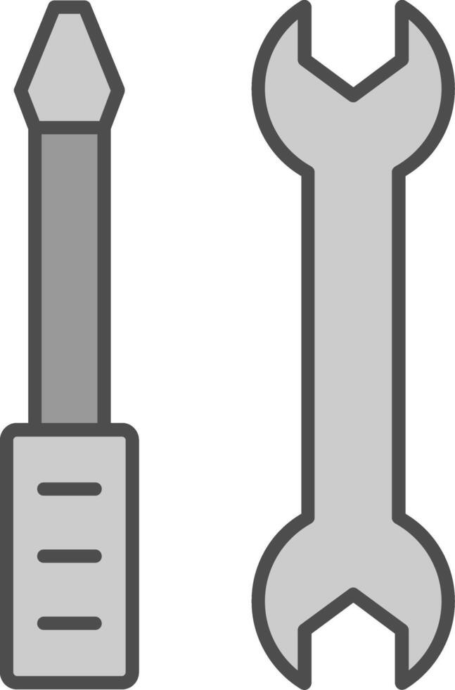 Repair Services Fillay Icon vector