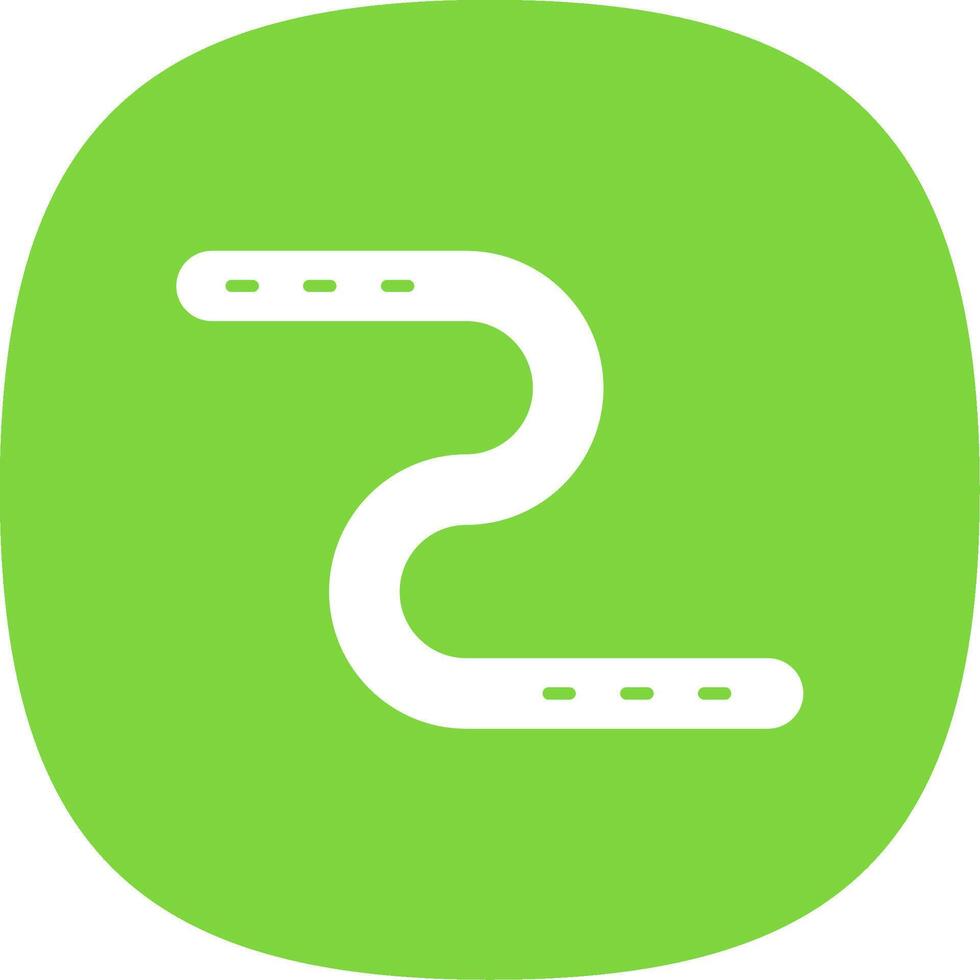Earthworm Line Two Color Icon vector
