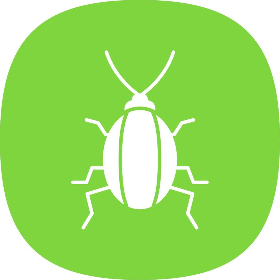 Cockroach Line Two Color Icon vector