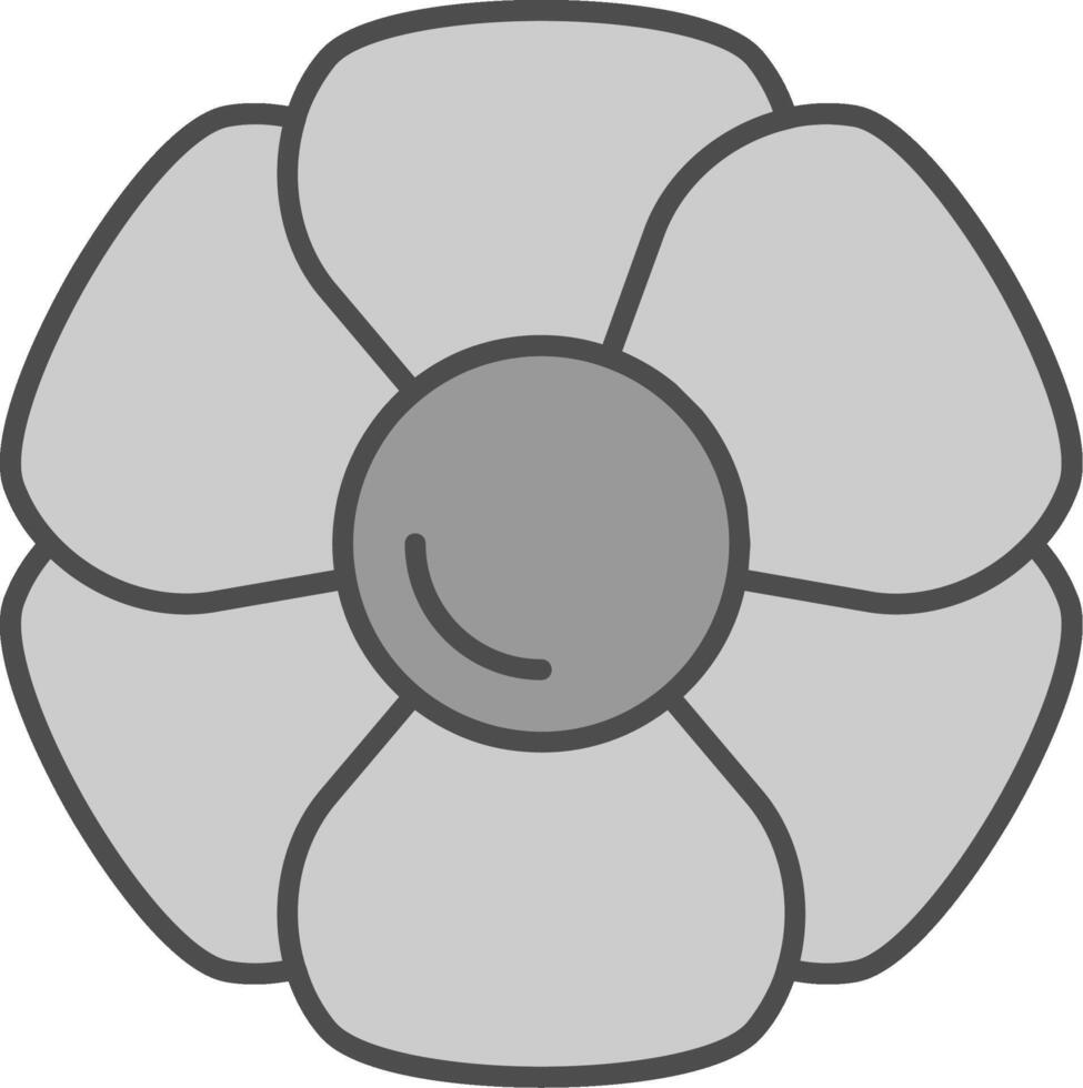 Hydrangea Fillay Icon vector