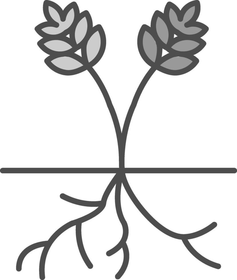 Root Fillay Icon vector