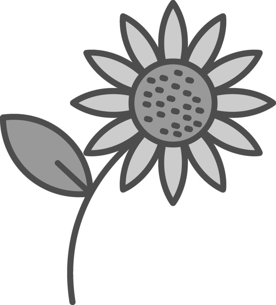 Sunflower Fillay Icon vector