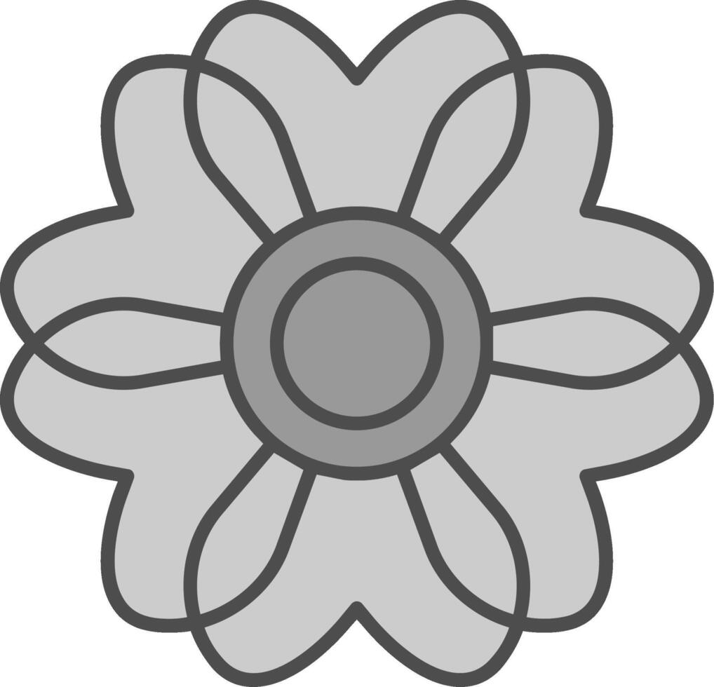 sakura relleno icono vector