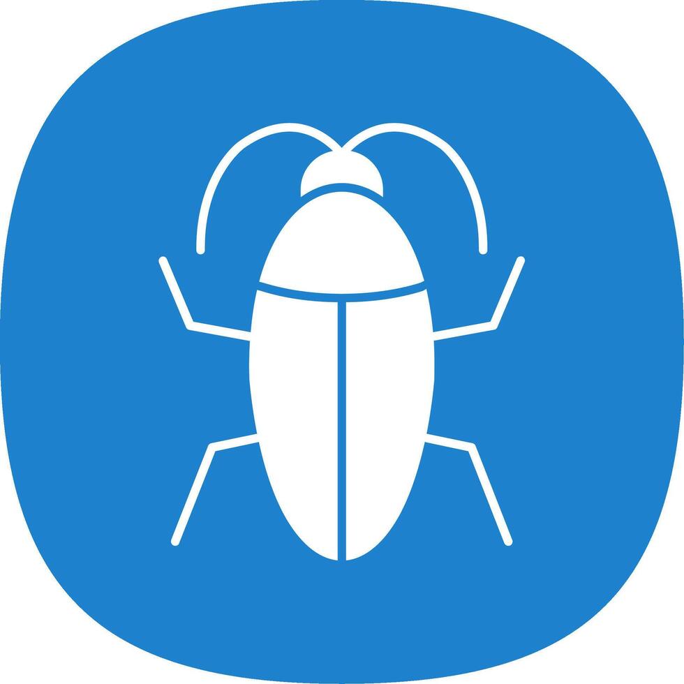 Cockroach Line Two Color Icon vector