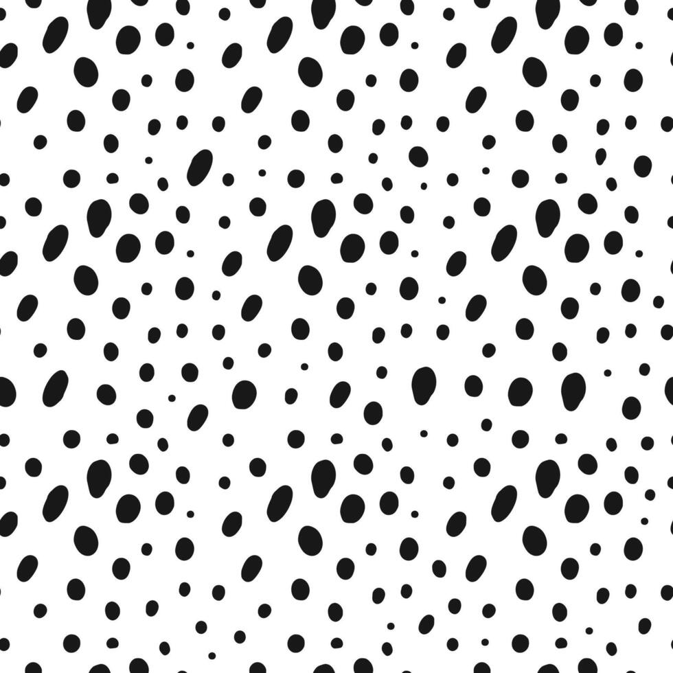 Hand drawn polka dot texture vector