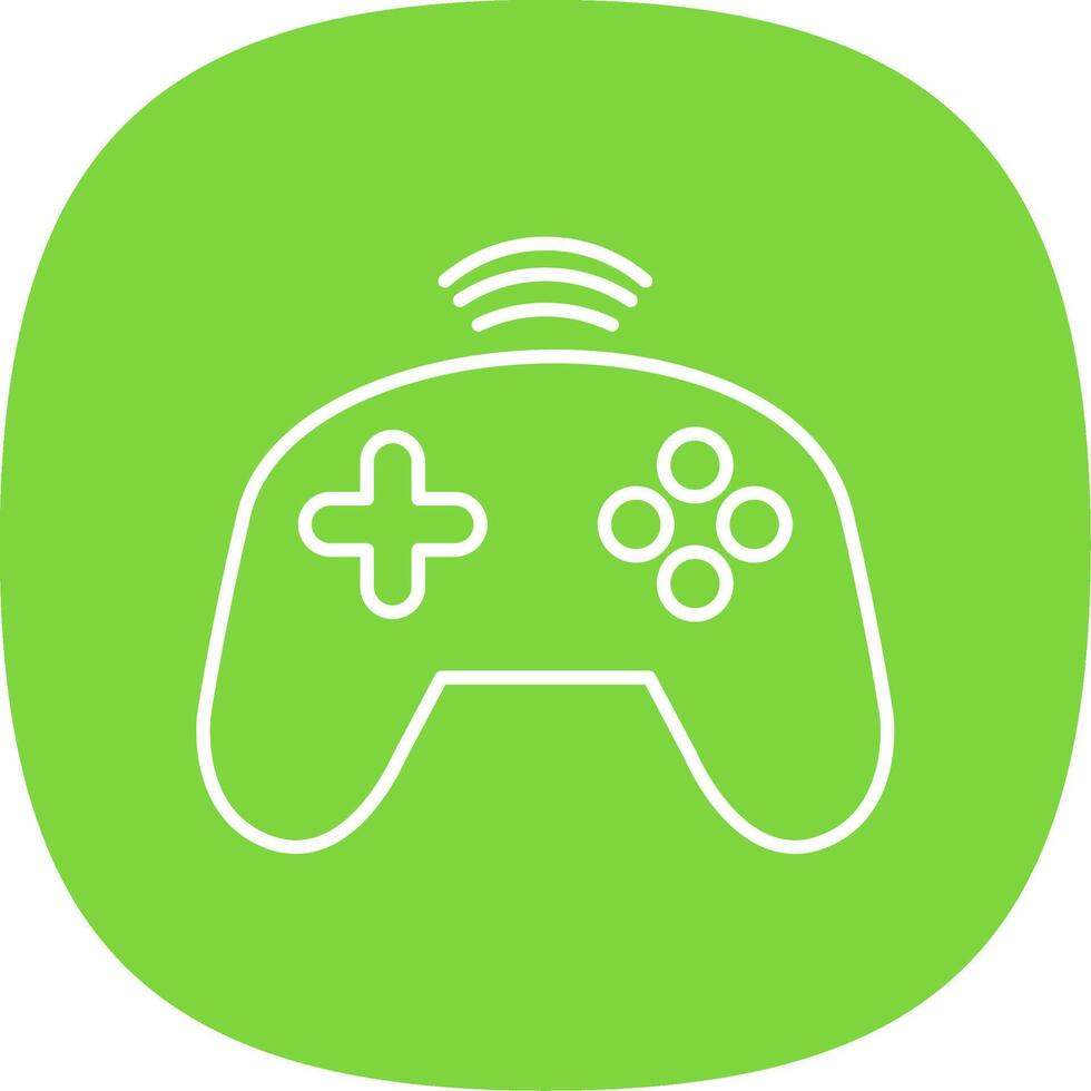 Controller Line Curve Icon vector