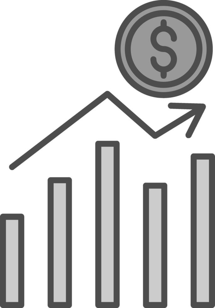 Stock Market Fillay Icon vector