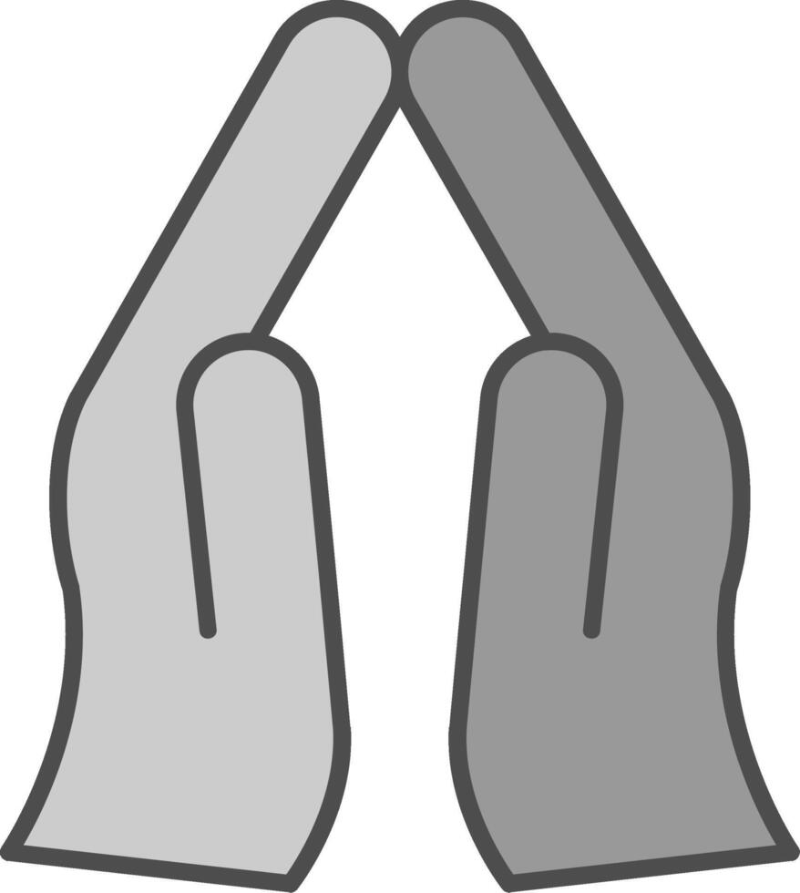 Pray Fillay Icon vector
