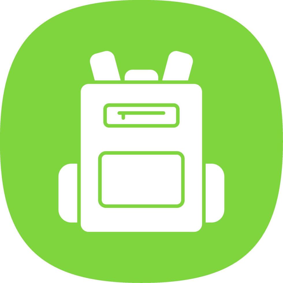 Backpack Line Two Color Icon vector