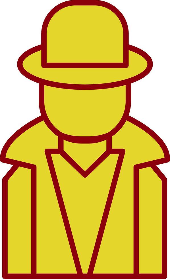 Hacker Line Two Color Icon vector
