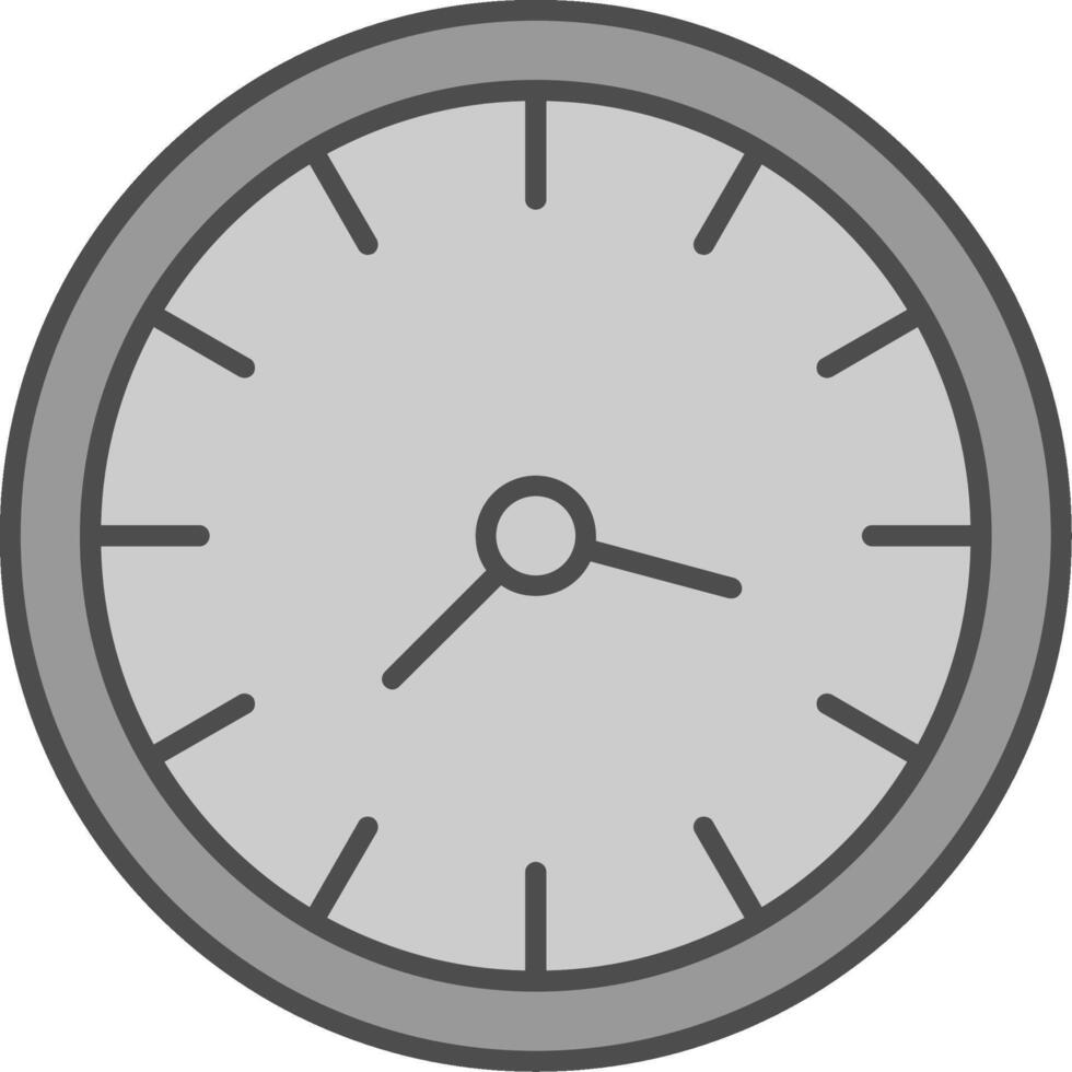 Clock Fillay Icon vector