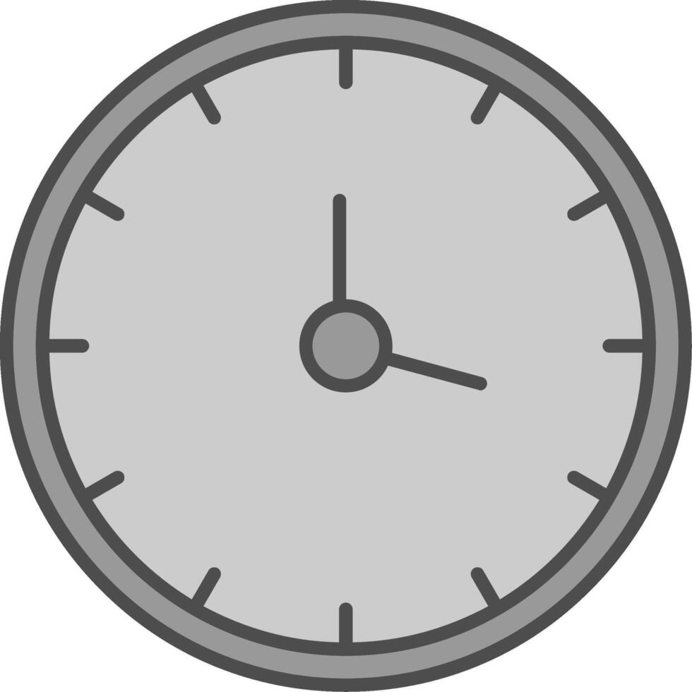 Clock Fillay Icon vector