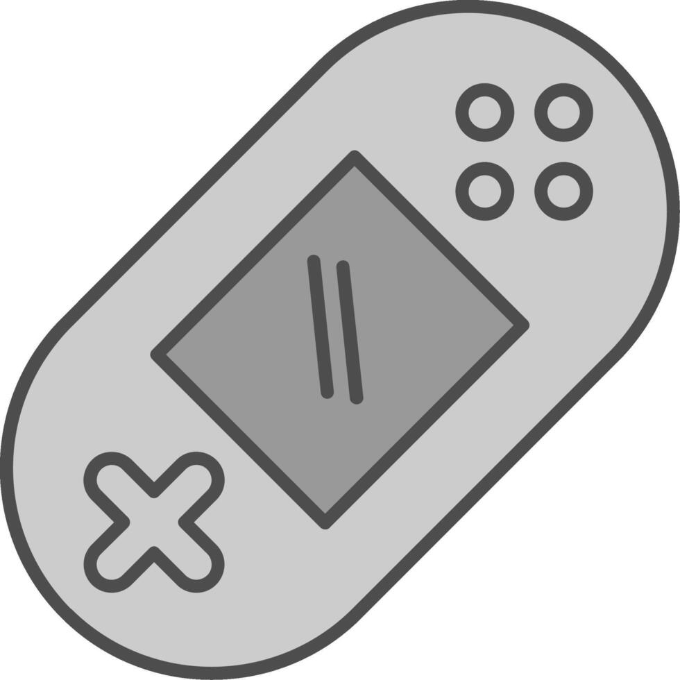 Game Console Fillay Icon vector