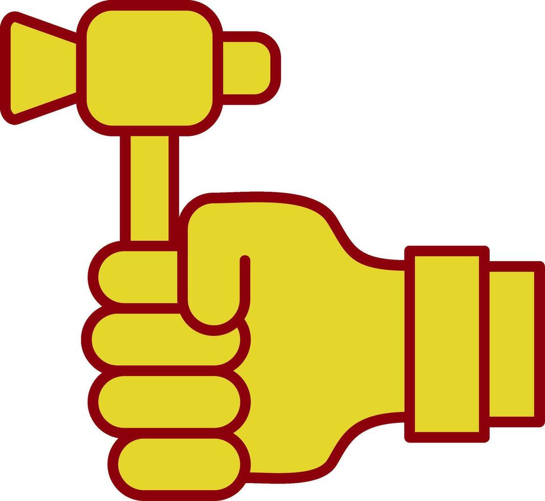 Labour Day Line Two Color Icon vector