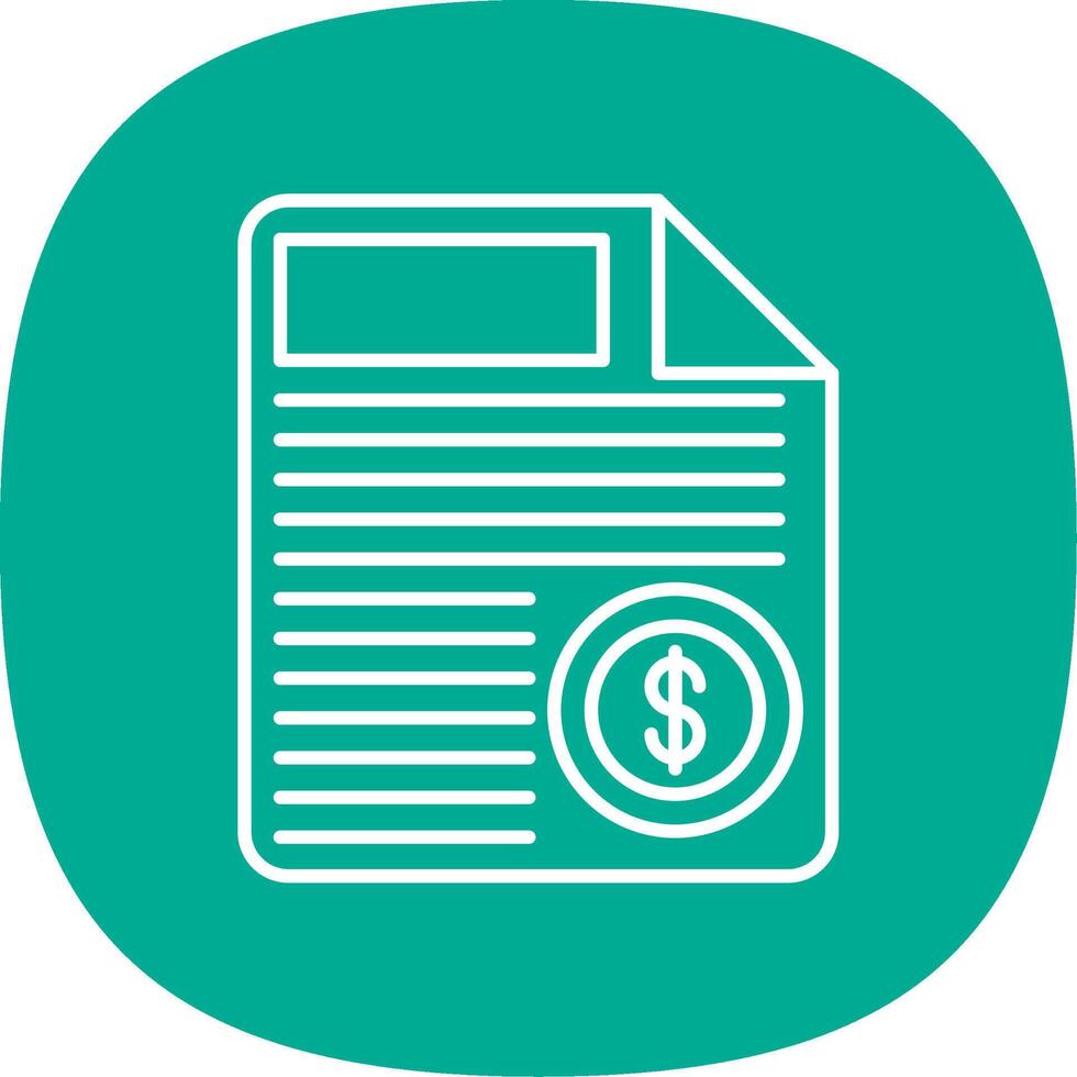 Payment Method Line Curve Icon vector