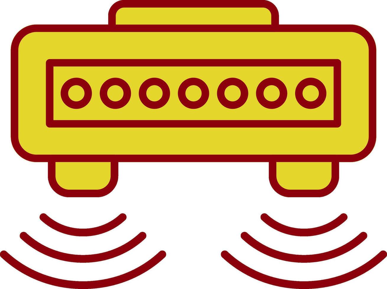 Motion Sensor Line Two Color Icon vector
