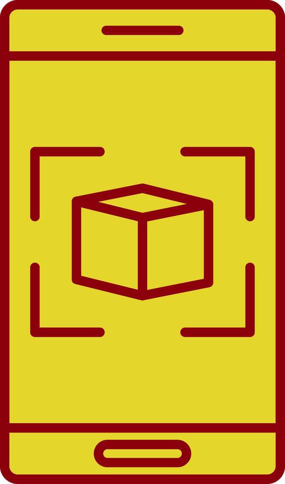 Augmented Reality Line Circle Icon vector