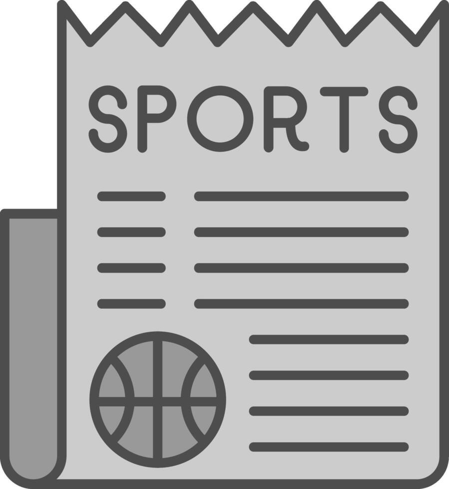 Sports News Fillay Icon vector