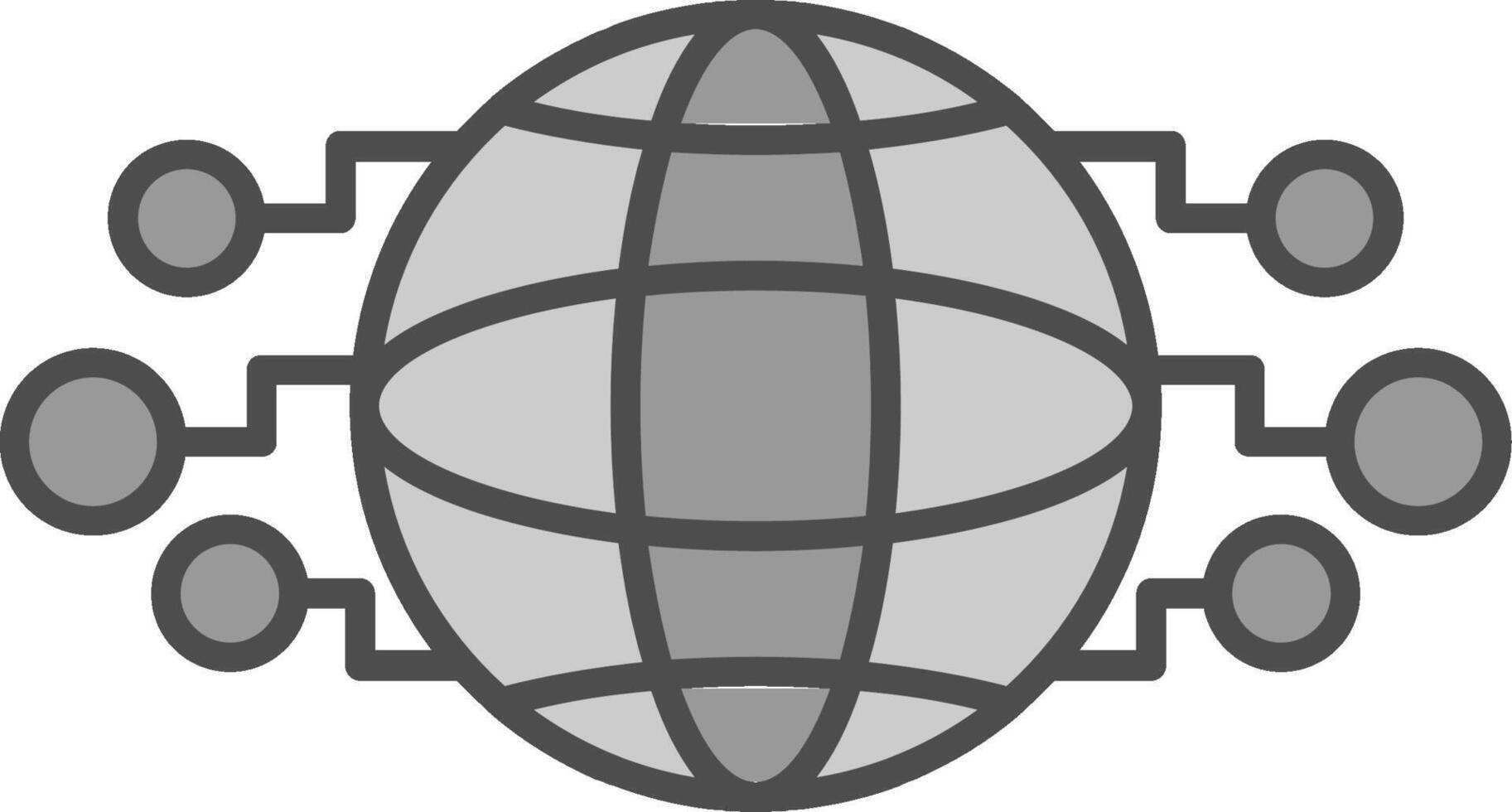 mundo relleno icono vector