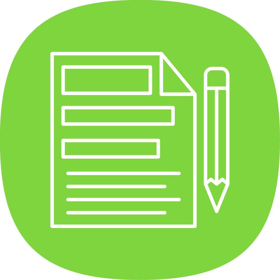 File Line Curve Icon vector