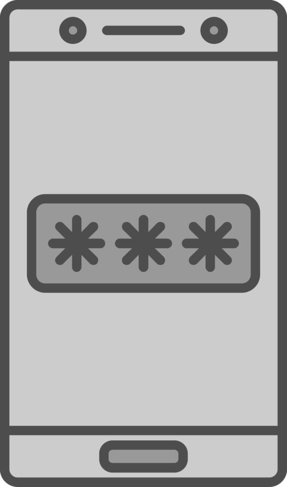 Password Fillay Icon vector