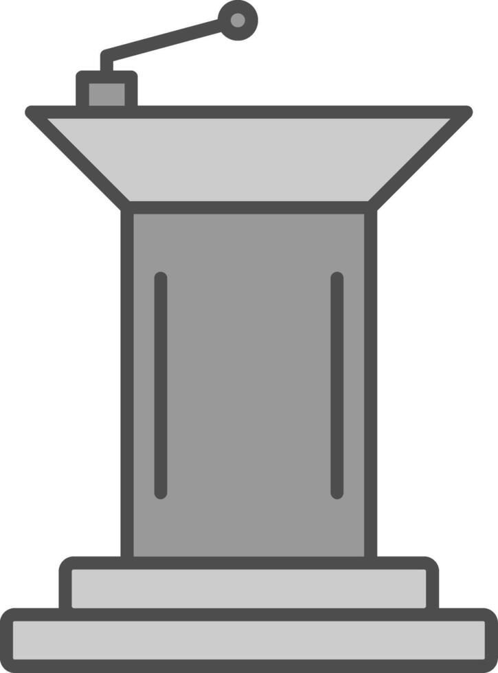 Podium Fillay Icon vector