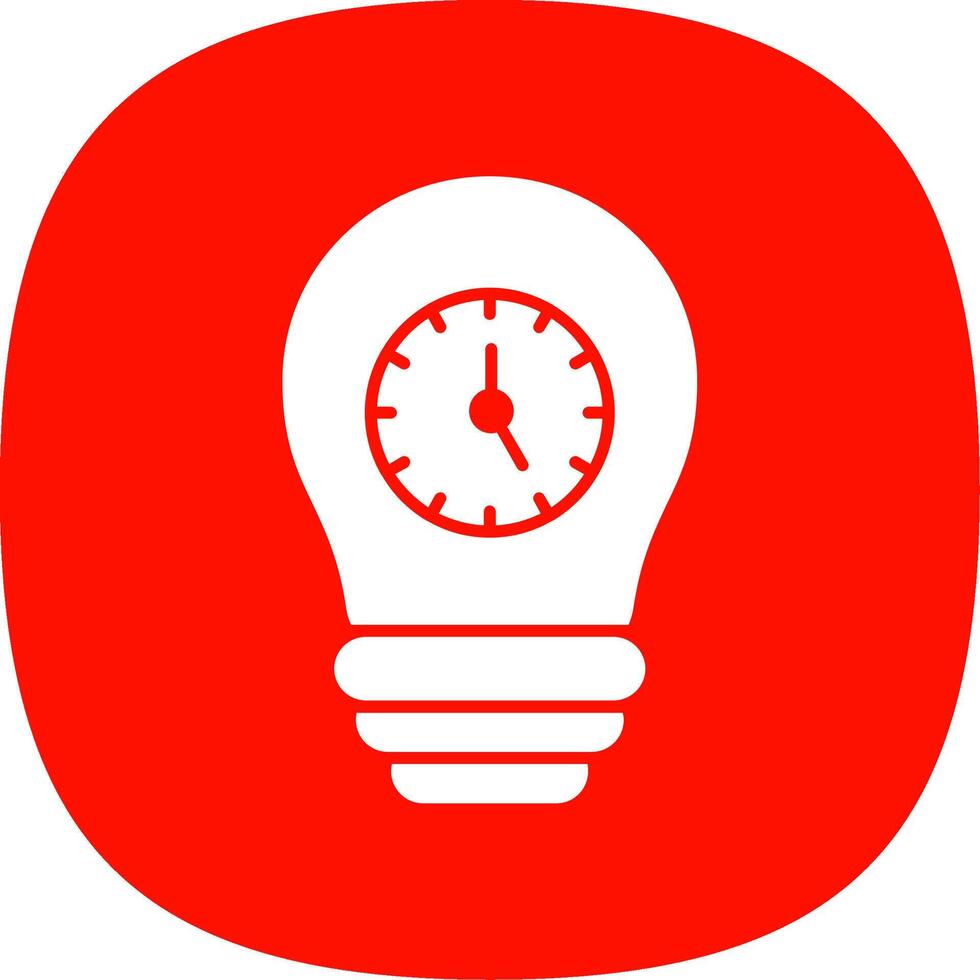 Time Management Line Circle Icon vector