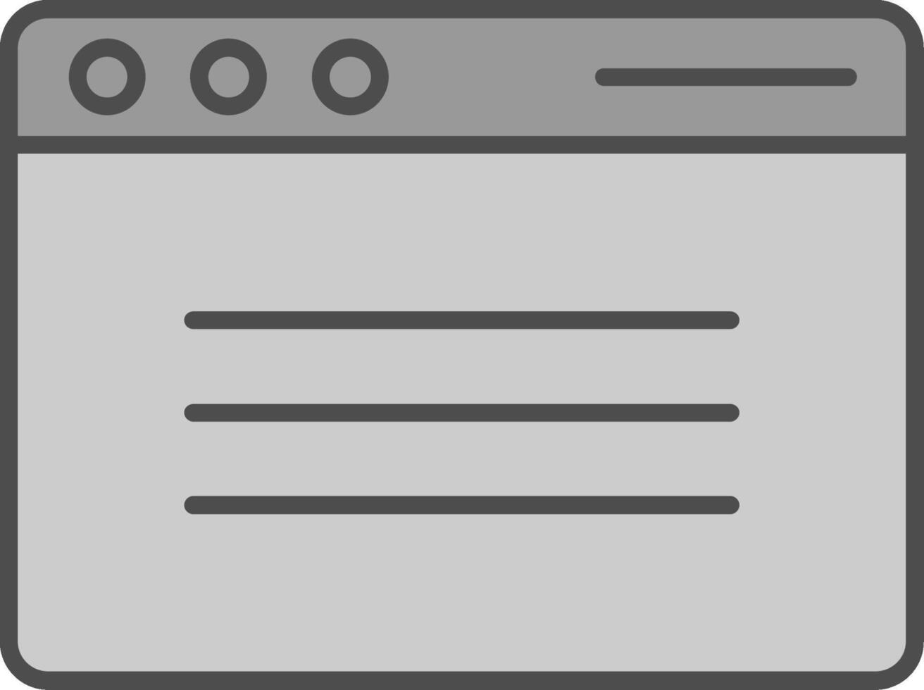Browser Fillay Icon vector