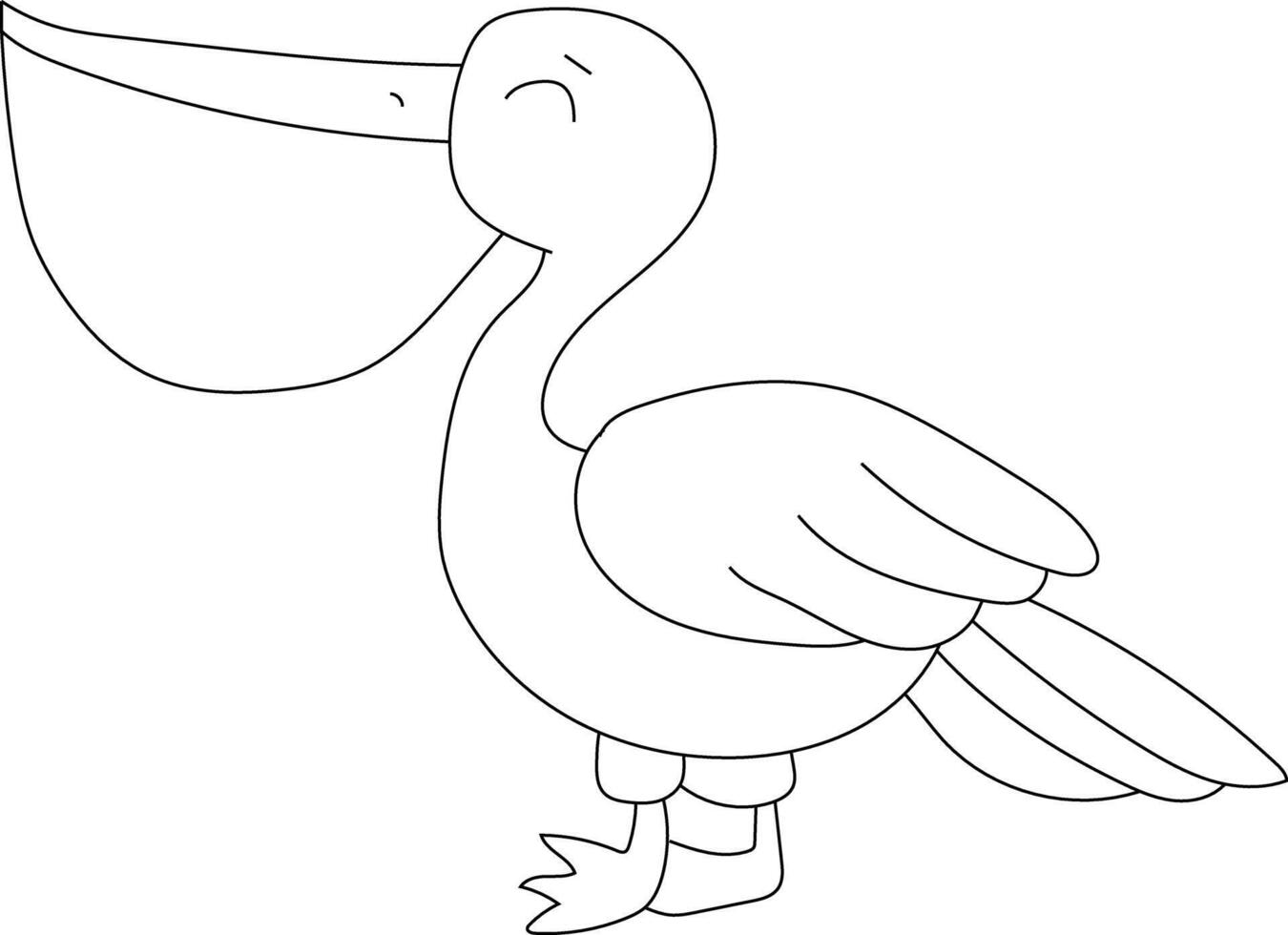 Cute Little Bird Clipart Flat Design. Bird Flat Illustration vector