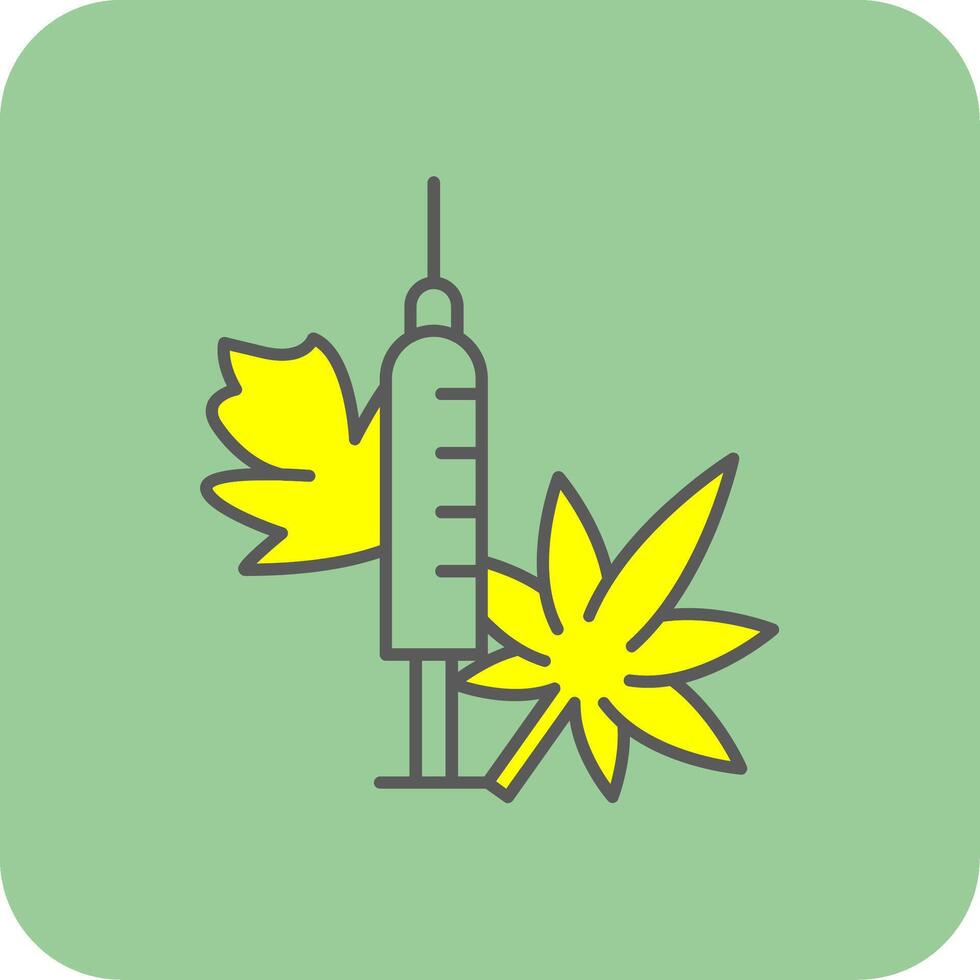 Medicine Filled Yellow Icon vector