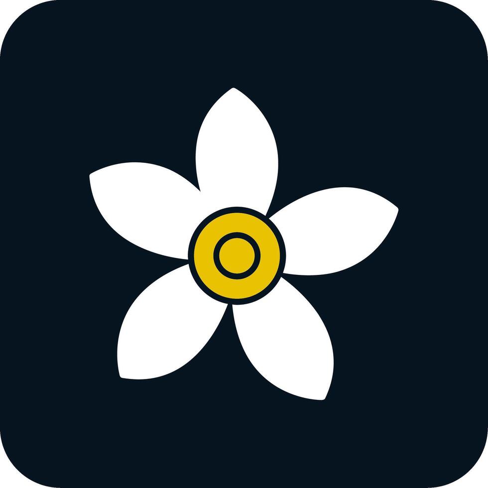 Alpine Forget Me Not Glyph Two Color Icon vector