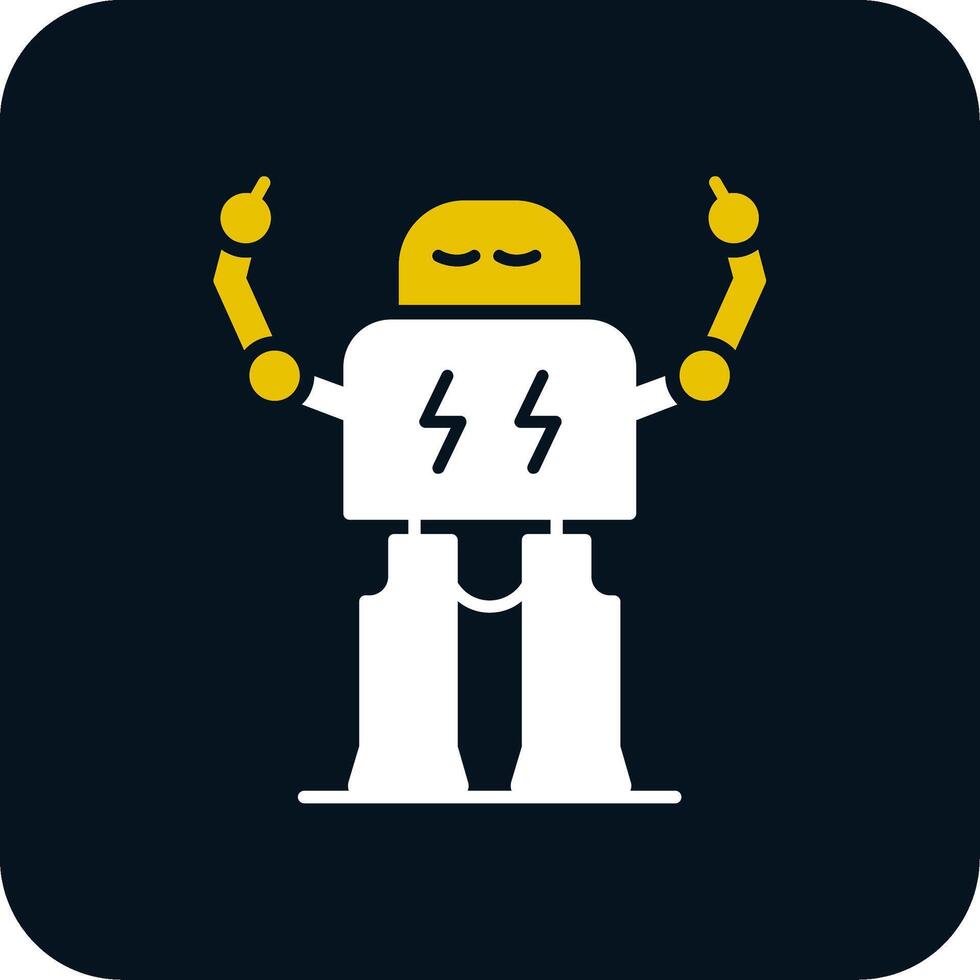 Robotics Glyph Two Color Icon vector