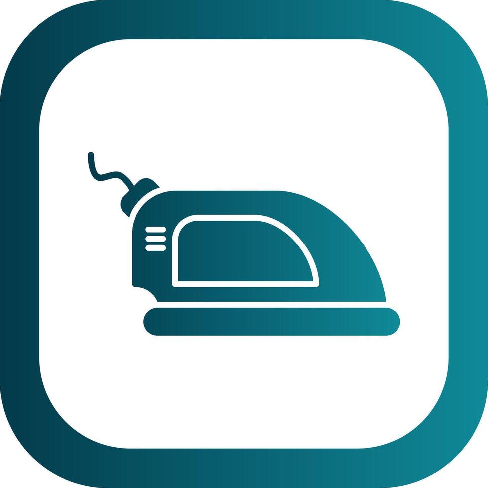 Iron Glyph Gradient Round Corner Icon vector