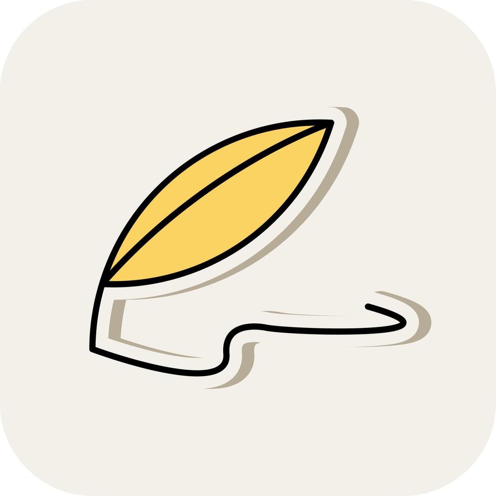 Quill Line Filled White Shadow Icon vector
