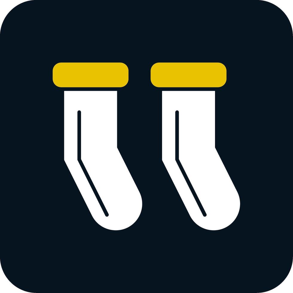 Socks Glyph Two Color Icon vector