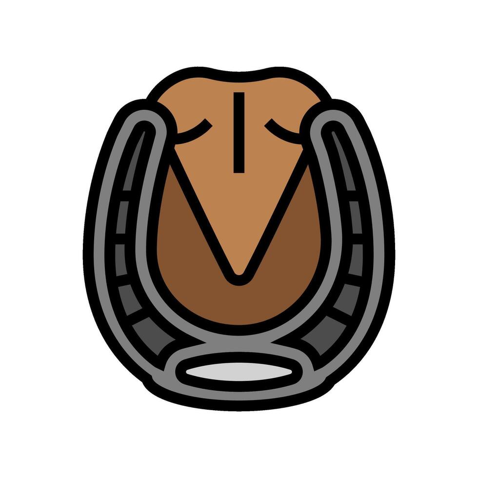 farrier blacksmith color icon illustration vector