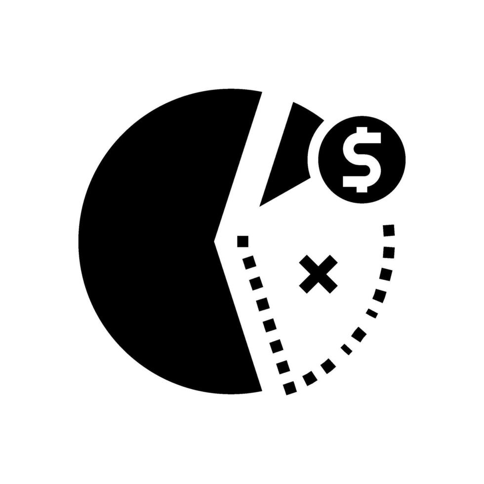 minimalist budgeting lifestyle glyph icon illustration vector