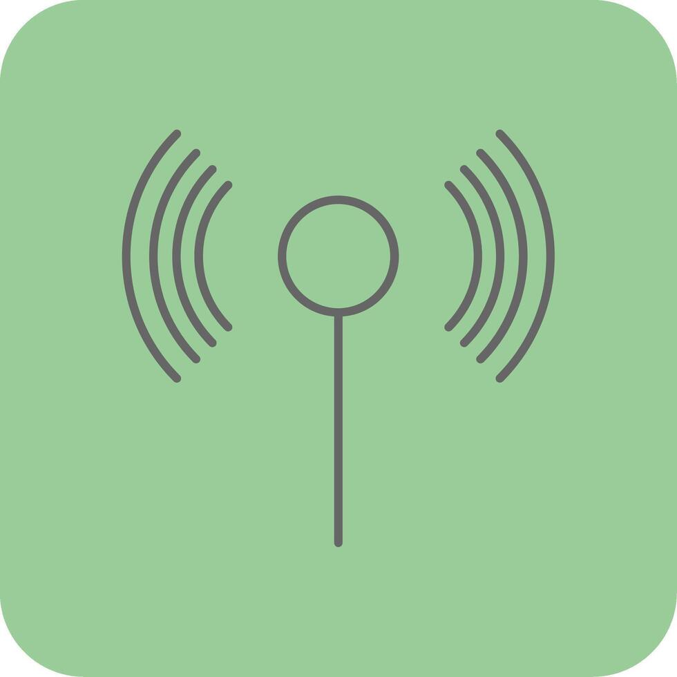 Wifi Filled Yellow Icon vector