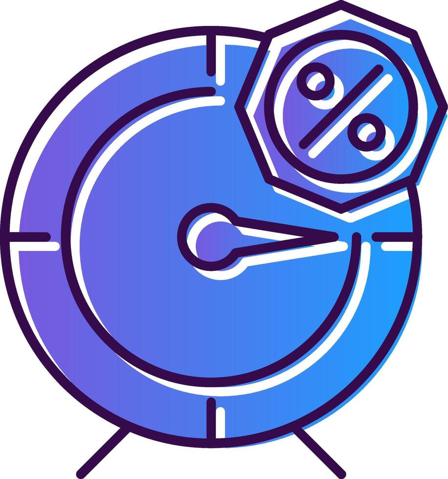 Temporary Offer Gradient Filled Icon vector