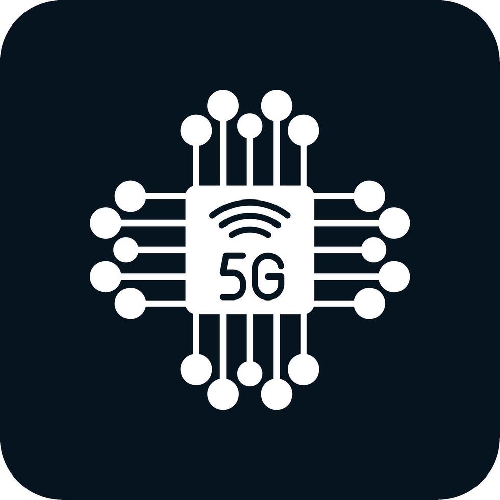 Chipset Glyph Two Color Icon vector