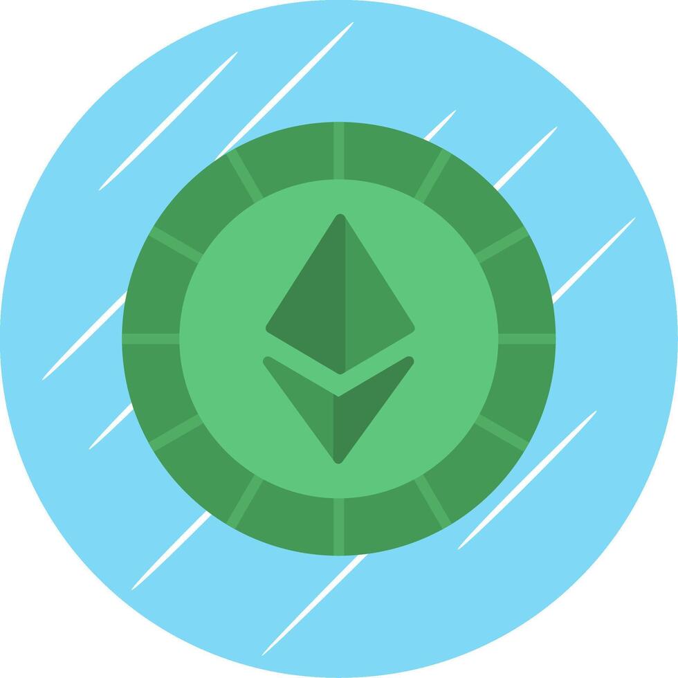 ethereum monedas plano azul circulo icono vector