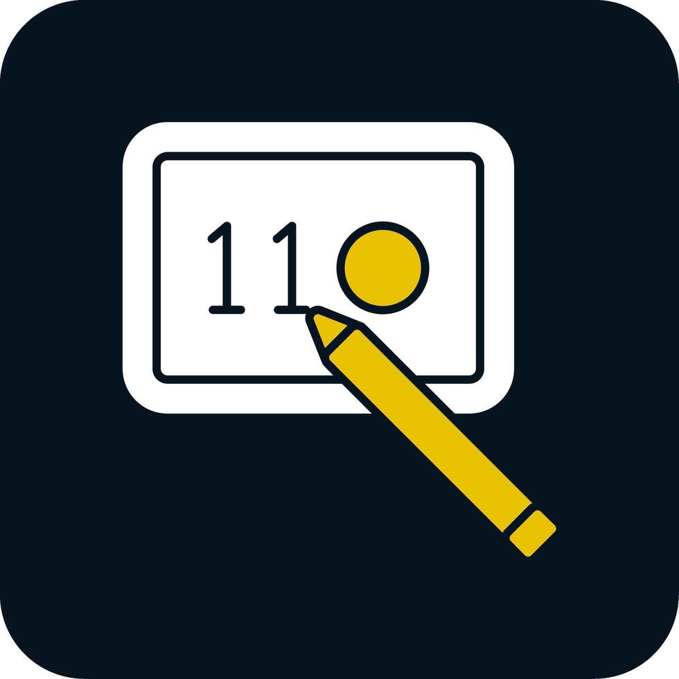 Digital Art Glyph Two Color Icon vector