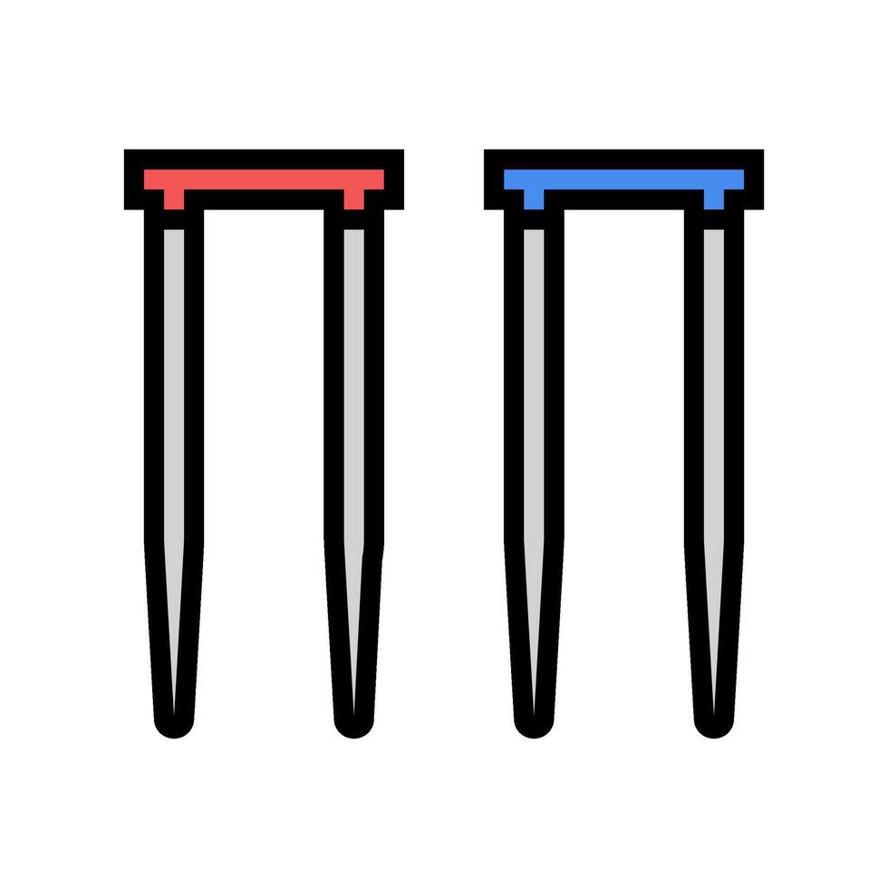 postigo juego de croquet juego color icono ilustración vector