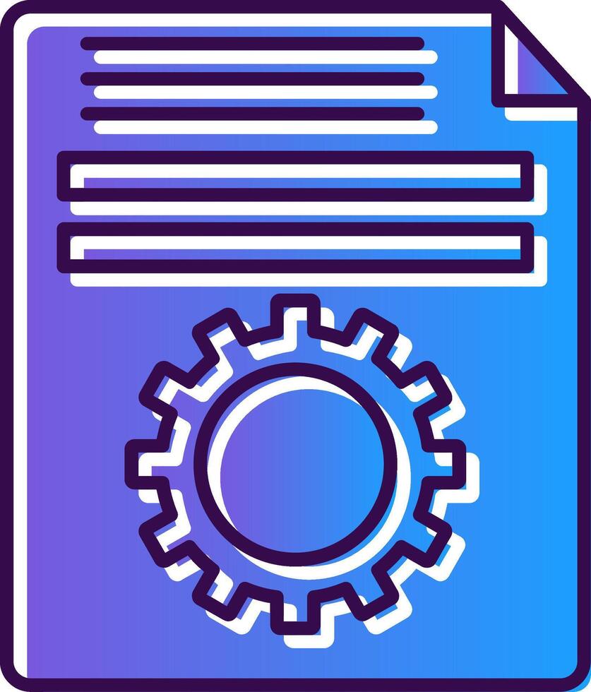 Setting Gradient Filled Icon vector