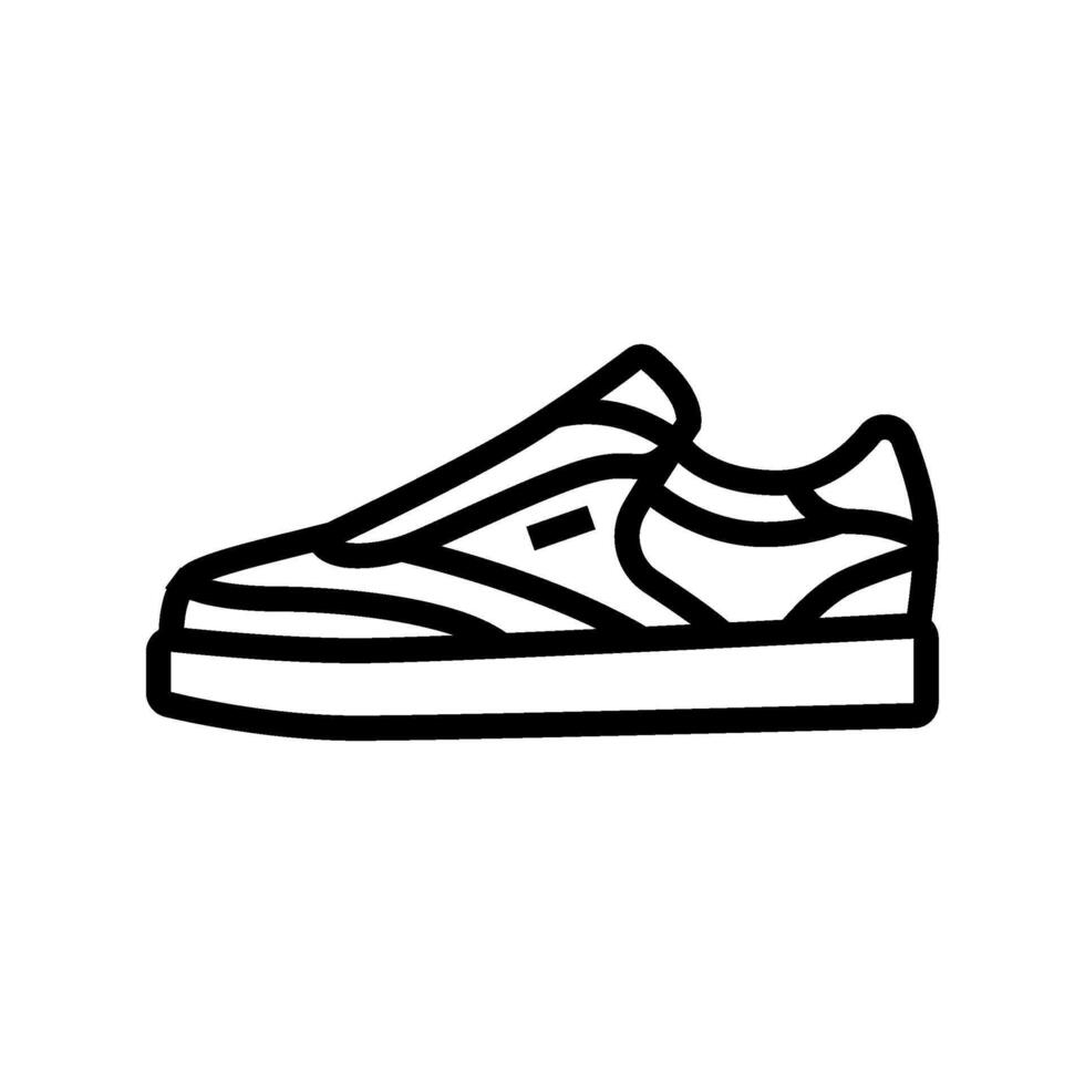 sneakers streetwear cloth fashion line icon illustration vector
