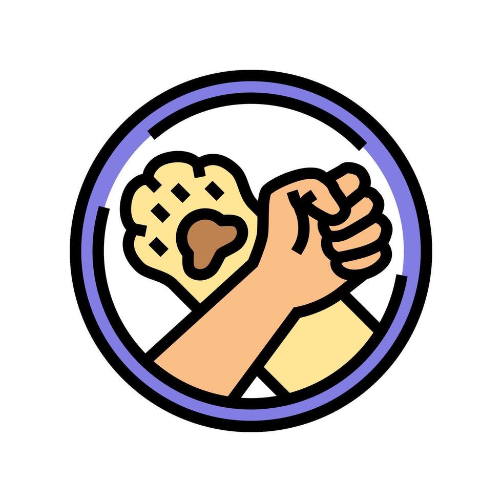 animal liberation vegan food color icon illustration vector