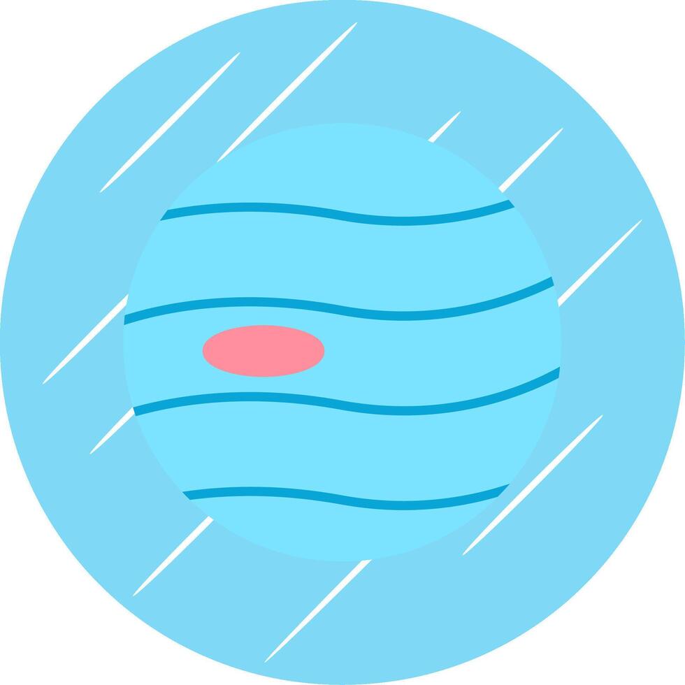 Planet Flat Blue Circle Icon vector