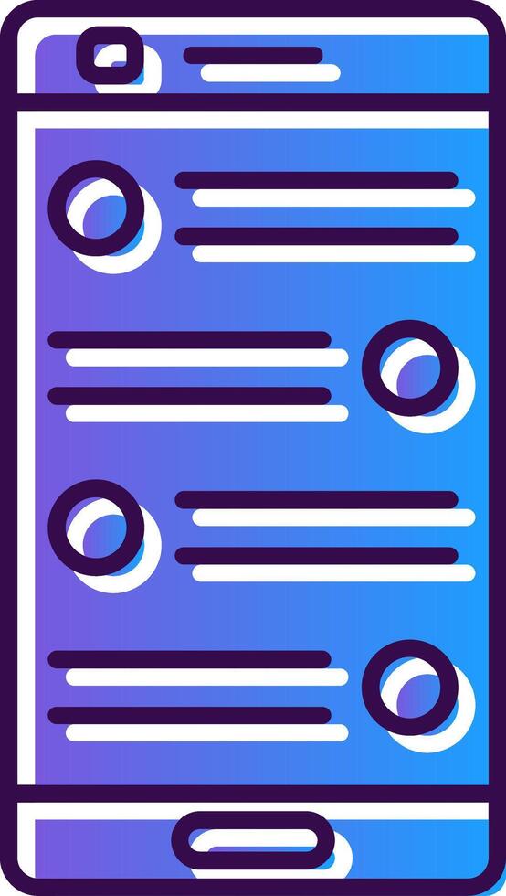 Chat Gradient Filled Icon vector