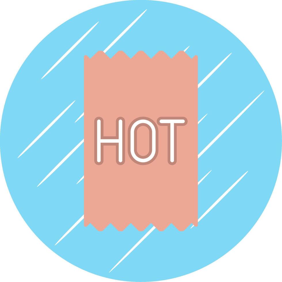 Hot Flat Blue Circle Icon vector